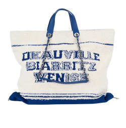 Deauville Biarritz Venise Tote, Fabric, Blue/White, 27553571(2019), 2*